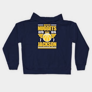 Denver Nuggets Jackson 7 Basketball Retro Kids Hoodie